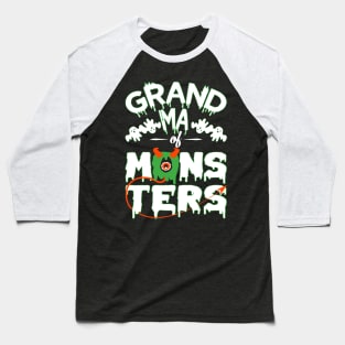 Grandma of monsters-Halloweenshirt Baseball T-Shirt